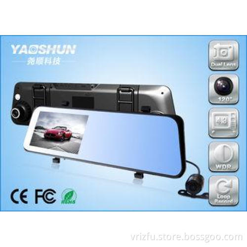 Dual Lens Full HD Car DVR GPS Mobile Rear View Mirror Recor